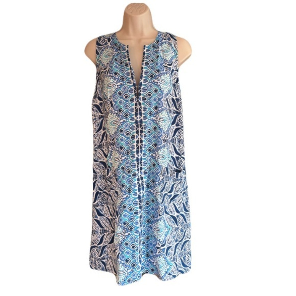 Lilly Pulitzer Kelby Stretch Shift Dress in Mermaid’s Tail Size 6